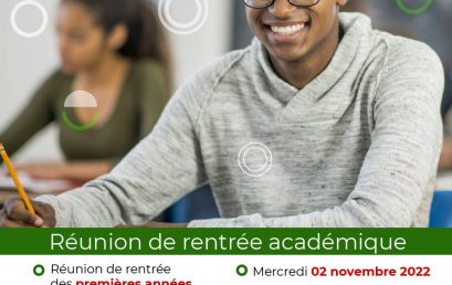 Réunion de rentrée académique 2022 – 2023
