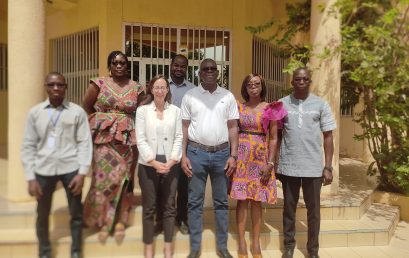 Visite du Centre de Recherches pour le Développement International (CRDI) à l’Université Virtuelle du Burkina Faso (UV-BF).
