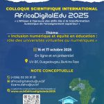 AfricaDigitalEdu 2025 : lancement officiel de la 3e édition du colloque scientifique international sur l’éducation numérique en Afrique